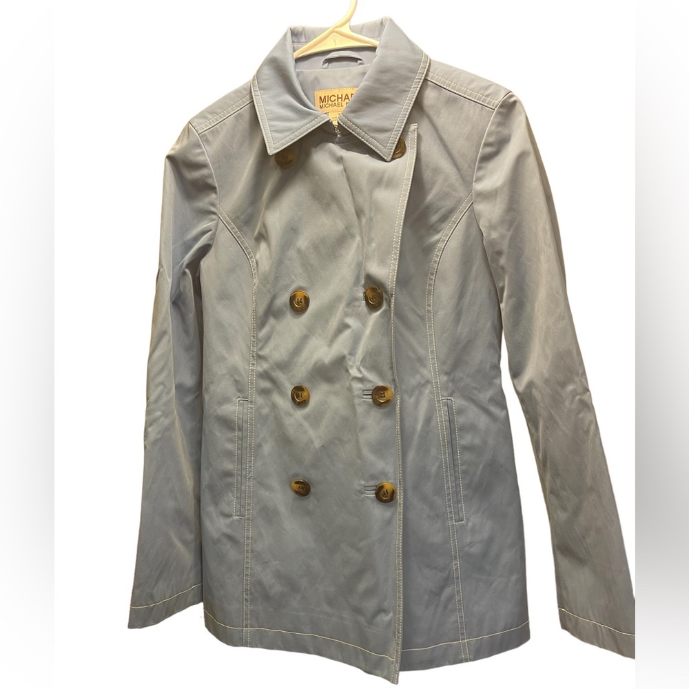 Michael Kors Periwinkle Blue XS Trench Coat
